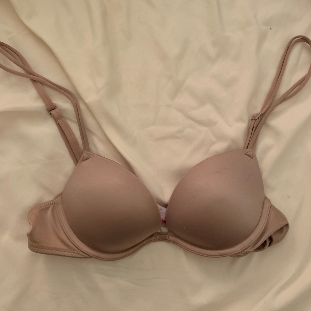 PINK Victoria Secret Nude Push-up Bra